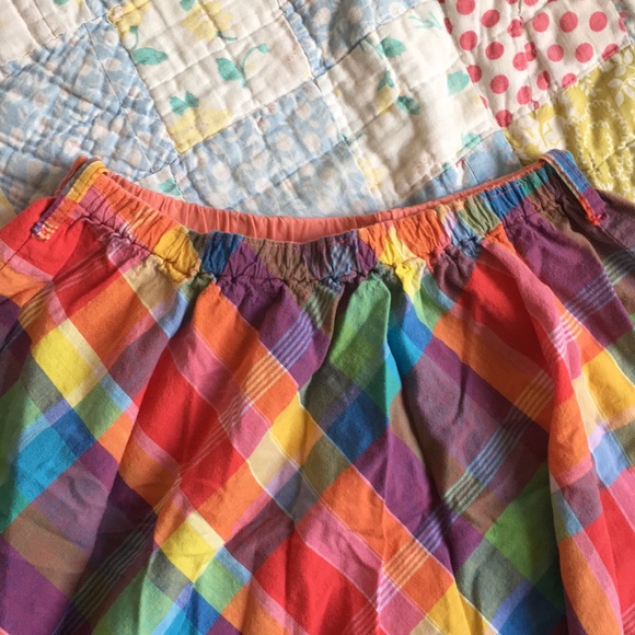 Vintage Albee Rainbow Plaid Midi Skirt!! - Picture 2 of 4